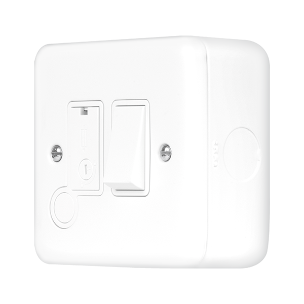 Knightsbridge 13A Switched Metal Clad Fused Connection Spur Unit With Flex Outlet - M6300F